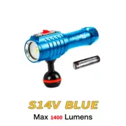 Archon S14V 1400lms HD Video Photoraphy Diving Underwater Flashlight Torch-Blue