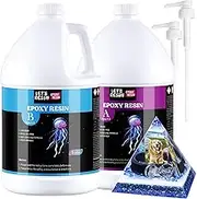 LET'S RESIN EPOXY RESIN 2 Gallon Casting Resin with Pumps, Bubble Free & High-Gloss Resin Epoxy Kit, Crystal Clear Epoxy Resin and Hardener for DIY Art, Molds Casting,Craft
