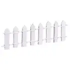 4pcs Miniature Garden Fence, 3.6 Inch Long Decorative Picket Fence, White