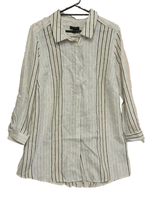 BNWT Womens Sz 22 Autograph Split Back Pinstripe Longline Shirt RRP $119.99