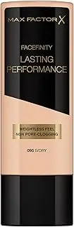 [Max Factor] Lasting Performance Liquid Foundation, 095 Ivory, Full Coverage, Flawless and Radiant Finish, Lightweight Formula, Smudge Resistant, Non Pore-Clogging, Fragrance Free, 35ml