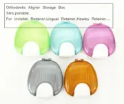 Dental Plastic Orthodontic Lingual Retainer Aligner Case Denture Storage Boxes