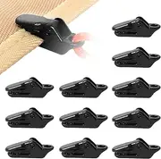12 Pack Heavy Duty Tarp Clips Clamps with Lock Grip – Waterproof Reusable Awning Clamp Tent Clips, Strong Tarpaulin Clamps for Outdoor Camping, Canopy, Carports, Shade Cloth, Garden, and RV Use