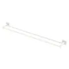 Fienza Kaya Double Towel Rail 900mm Square Plate Matte White 82808MW