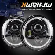 7" inch Round Projector LED Headlights Hi/Lo Beam For Freightliner FL112 Truck