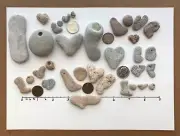 Natural Letter Shaped LOVE X7 Rocks Beach ❤️X4 Heart Stones Pebble Art Craft hag