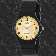 Casio MQ-24-9B3 Gold Analog Watch Classic Sport Yellow Watch NEW