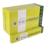 Vijayshree Golden Nag LemonGrass 12 Pack of 15 g Each Contains 180 Incense