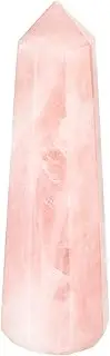 NKlaus Rose Quartz Obelisk Approx. 7.5 x 2 cm - Polished Natural Stone, Healing Stone Tip for Self-Love, Harmony & Energetic Healing