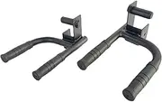 rockible 2X Fitness Dip Bar Attachment Push up Grip Handles Barbell Rack Holders Multi Grips Pull up