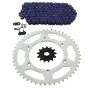 1999-2000 fits Suzuki RM250 RM 250 Blue O Ring Chain & Sprocket 13/48 520-114L