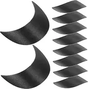 [SAFIGLE] 10pcs Hat Replacement Brim Inserts for Boys and Girls Visor Brims for Baseball Caps Lightweight Accessories Maintain Cap Shape for Outdoor Activities Black