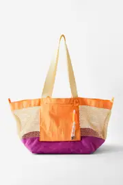 [Body] Body - Active Mesh Tote - Mandarin red/purple multi OS MANDARIN RED/PURPLE MULTI