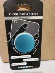 PopSockets Collapsible Grip & Stand for Phones and Tablets - Aluminum Blue
