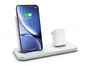 ZENS Aluminium Dual Wireless Charger + Dock 10W White 3-1