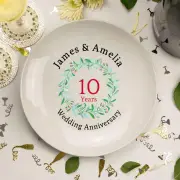 Wedding Anniversary Personalised Plate