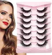 3D Faux Fake Eyelashes - 3D Faux Curl Volume Lashes Set,Soft and Comfortable Makeup Accessories for Professions and Beginner