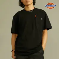 在飛比找momo購物網優惠-【Dickies】男女款黑色純棉重磅胸前口袋休閒短袖T恤｜D