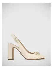 [Wittner] Prudence Leather Slingback in Vintage Ivory