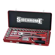 Sidchrome SCMT14210 - Socket Set - 1/2 Drive 33 Piece Metric