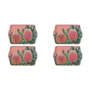 2x 2pc Ashdene Native Flora Banksia Serving Platter Scatter Tray