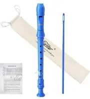 Eastar 3 Piece Soprano Recorder Baroque Fingering C Key With Bag Cleaning Kit /