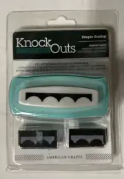 American Crafts Knock Outs Border Punch, Simple Scallop Circles. BB