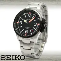 在飛比找momo購物網優惠-【SEIKO 精工】不鏽鋼錶帶霸氣型/機械男錶(SRP027