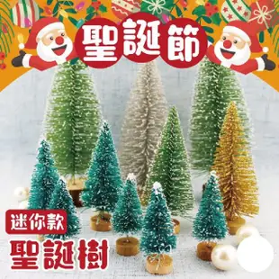 【2square shop】6入組 12.5cm 聖誕節迷你雪松樹 聖誕樹 迷你聖誕樹(聖誕擺飾 聖誕節 小聖誕樹)