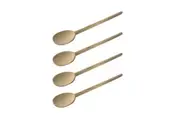 4x Euroline 35cm Wooden Spoon Kitchen Food Stirring Mixing Cooking Utensil Beige