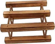 Solid Wood Wine Rack Ornaments Red Wine Holder Sturdy Elegant Design Easy Maintenance for Living Room