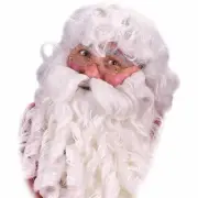 Santa Wig Beard Mustache Deluxe Adult Christmas Accessory