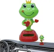 Solar Dancing Animal – Dashboard Figure Toy, Bobblehead Ornament | Cute Desktop Decoration Gift, Wobble Toy for Valentine Display, Animated Toy for Car Interior Decor
