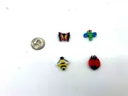 4 Assorted Bug/Insect Mini Erasers - Fun Novelty Gift -