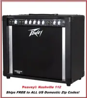 PEAVEY Nashville 112 80W 1x12" Steel Guitar Amp Ships to Domestic US Zip Codes