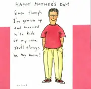 Funny Happy Mother's Day Mom From Son Always My Mother Hallmark Shoebox Card