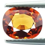 Flawless 2.09ct Oval Cut Vermillion Orange Color Spessartine Mined at Namibia