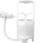 Manual Nasal Aspirator, Booger Sucker Remover, Strong Suction Nose Cleaner, Portable, Convenient Aid, 15cm, White, Ideal for Traveling, Sleeping, and Playtime