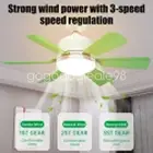 Ceiling Fan Light 3 Speed Strong Wind Remote Control 2 in 1 E27 Home Lamp Bulb