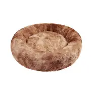 Pawfriends Dog Cat Pet Calming Bed Warm Soft Plush Round Nest Comfy Sleeping Cave 120cm