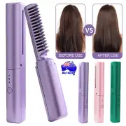 Mini Titanium Cordless Hair Straightener USB Rechargeable Styling Tool Portable