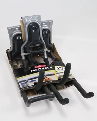 Rubbermaid® FastTRack® Utility Hooks, 3 Pack, Multi, Ladder & Utility NIB