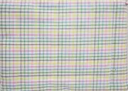 Printed Fabric Tablecloth 52"x52" Square, SPRING PLAID MULTICOLOR DESIGN,CCL