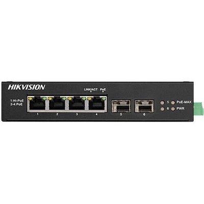 Hikvision 4-Port Gigabit PoE+ Compliant Network Switch Security Accessory
