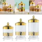 Candy Jar with Lid Table Candy Bin Kitchen Lidded Dry Food Clear Cookie Jar