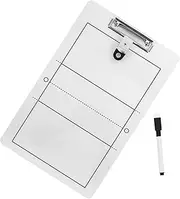 KITANDOVE Volleyball Board Football Dry Erase Board Volleyball Essentials Volleyball Rotation Tracker White Volleyball Basketball White Board for Coaches Soccer Coaching Board