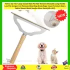 V2.0 Large Carpet Rake Pet Hair Remover,Reusable Long Handle Low Pile Scraper Li