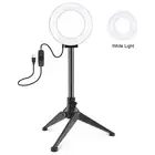 12Cm Ring Light & Desktop Tripod Selfie Stick Mount With Usb Led Ring Selfie