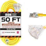 50-Foot Heavy-Duty Outdoor Extension Cord with 3 Outlets - Safety & Flexibility