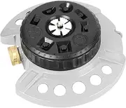 Metal 9-Pattern Turret Lawn Sprinkler, 9 Pattern Garden Sprinkler with Heavy-Duty Metal Base, Great for Small, Shaped, Medium-Sized Yard Areas, Coverage Area Up to 1,022 Sq.Ft